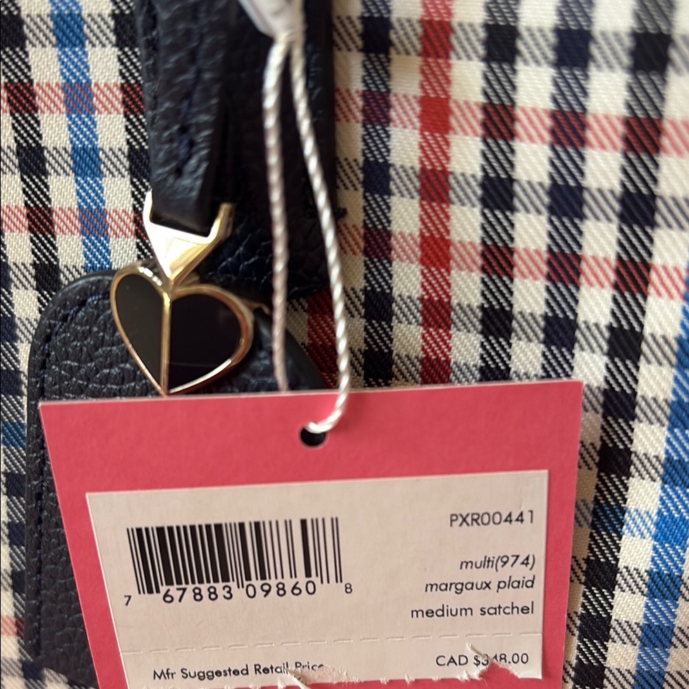 Kate Spade Navy Checkered Women's Bag - Picture 2 of 12